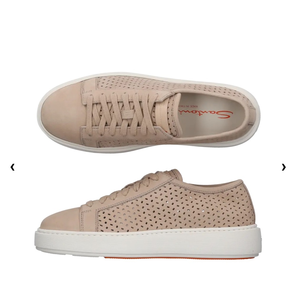 Santoni Perforated Design Sneakers